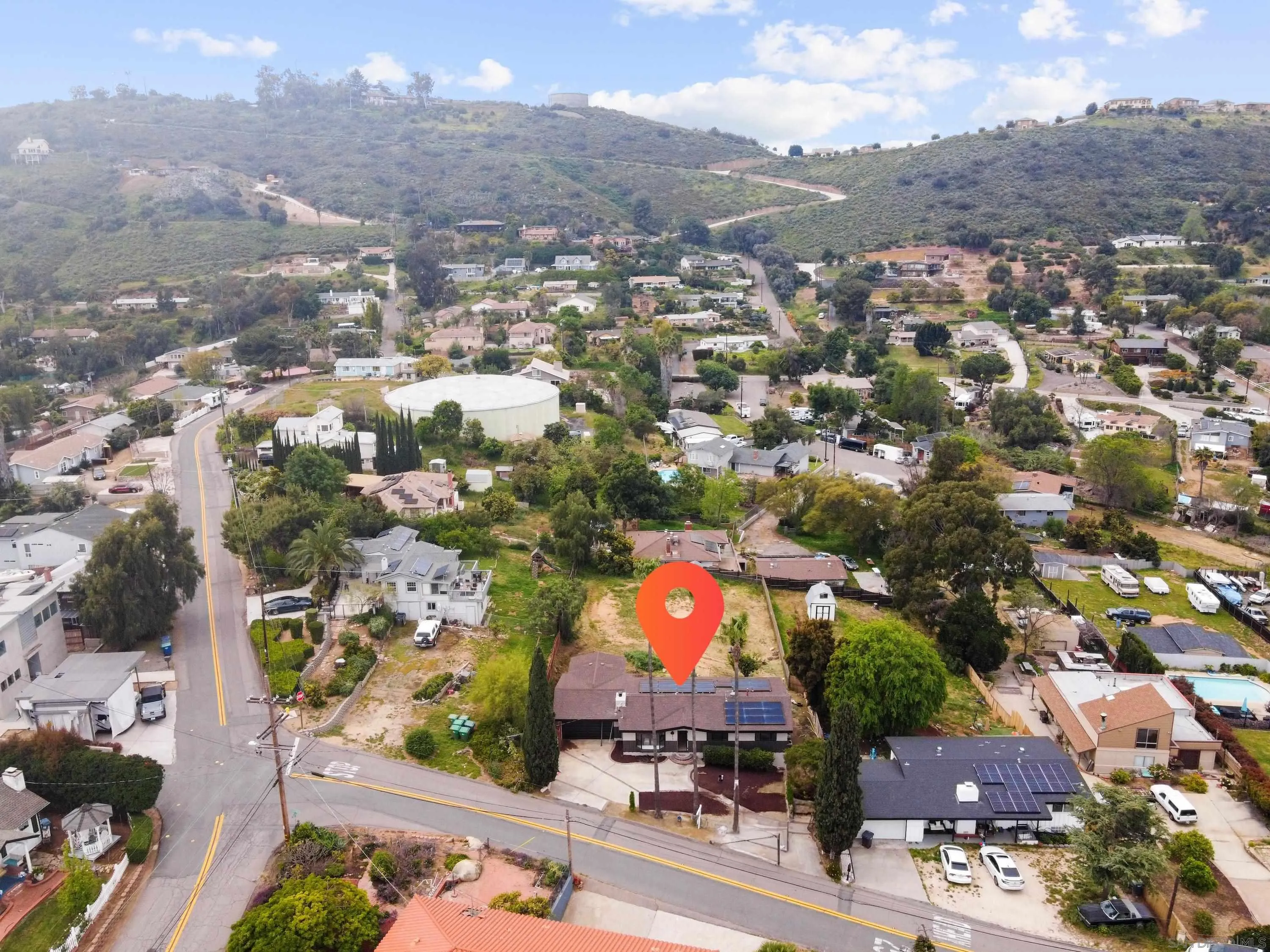 8612 Almond Road Lakeside, CA 92040 - Photo 5 of 30 an aerial view of residential houses with outdoor space and street view
