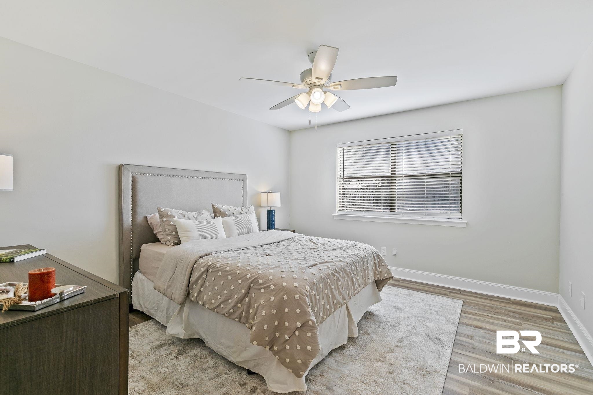 110 5th Street, Unit C103 Daphne, AL 36526 - Photo 37 of 46 Bedroom featuring ceiling fan and light hardwood / wood-style floors