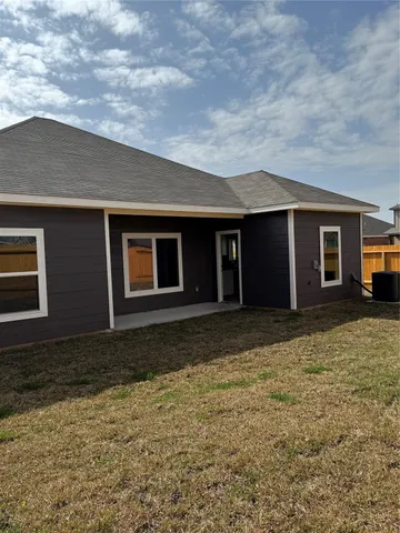 a backyard of a house