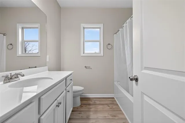 a bathroom with a sink toilet and vanity