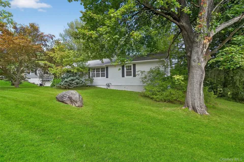 a view of house with backyard