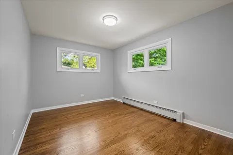 an empty room with window