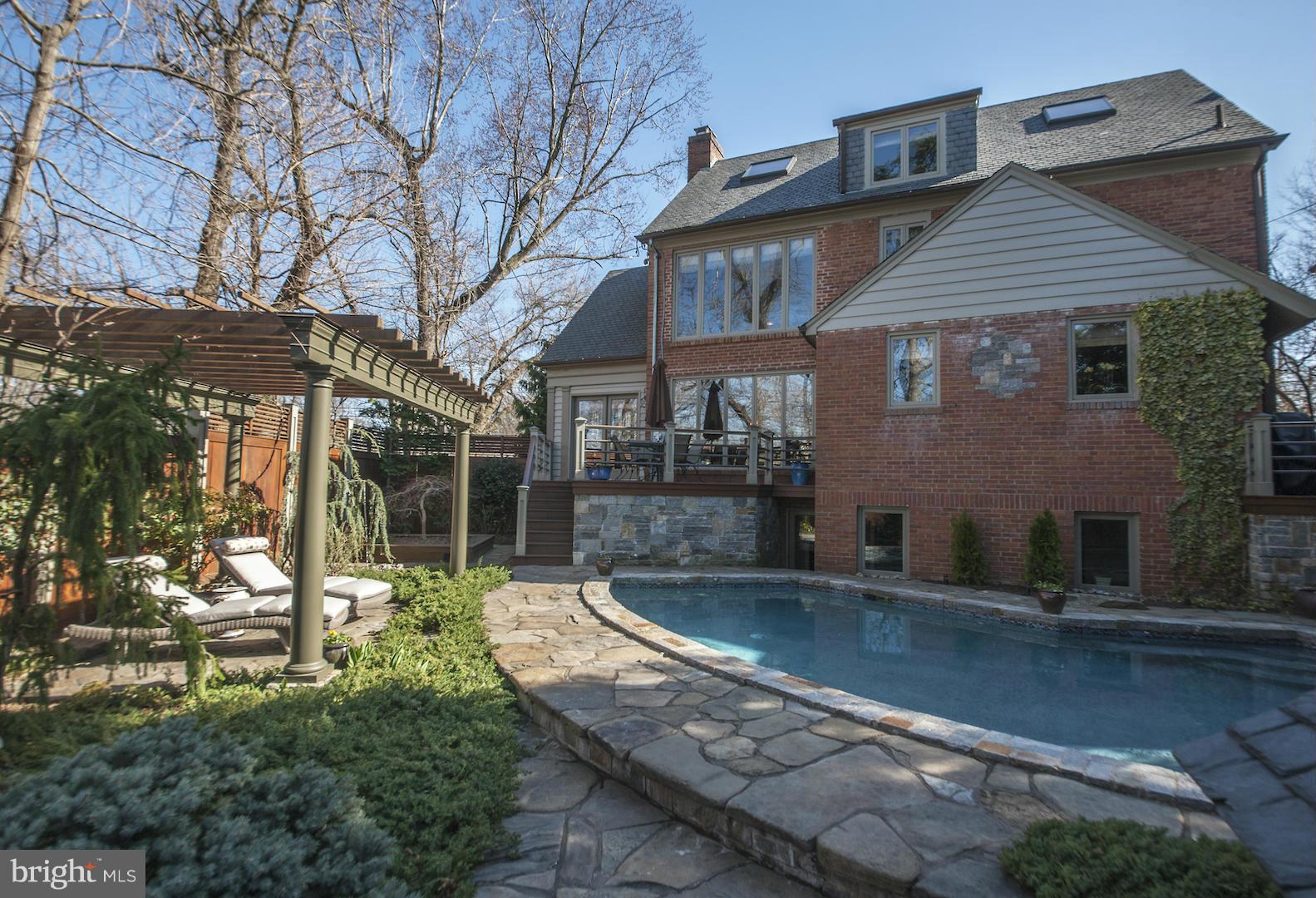 3101 Rittenhouse Street Northwest Washington, DC 20015 - Photo 25 of 28 Outdoor Swimming Pool and Pergola