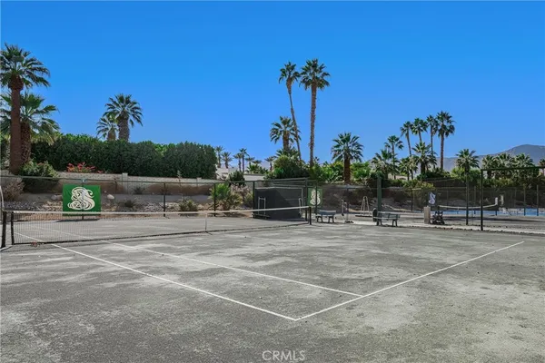 a tennis court view