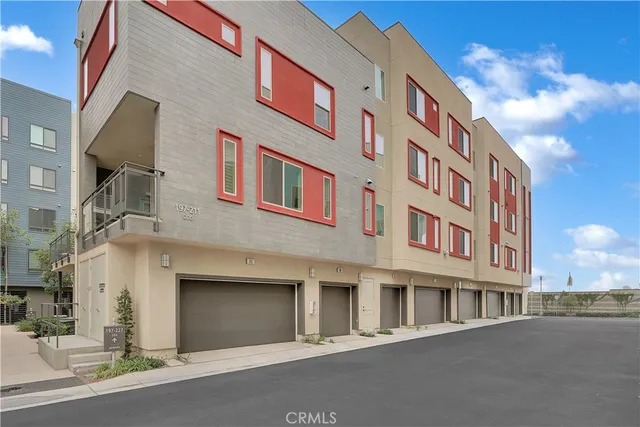 a front view of a building