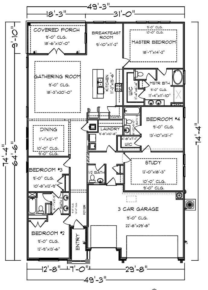 24938 Spectacular Bid Loop Daphne, AL 36526 - Photo 37 of 37 Floor Plan (Per Buidler)
