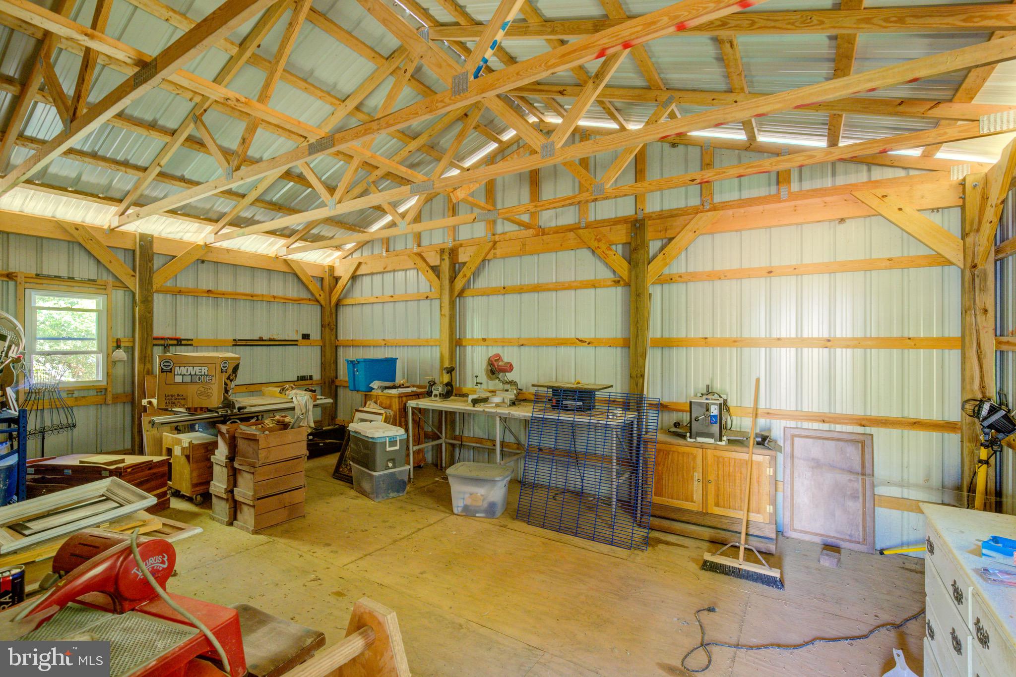 1421 Bohannon Road Bumpass, VA 23024 - Photo 34 of 55 Enclosed portion of 24' x 40' Pole Barn