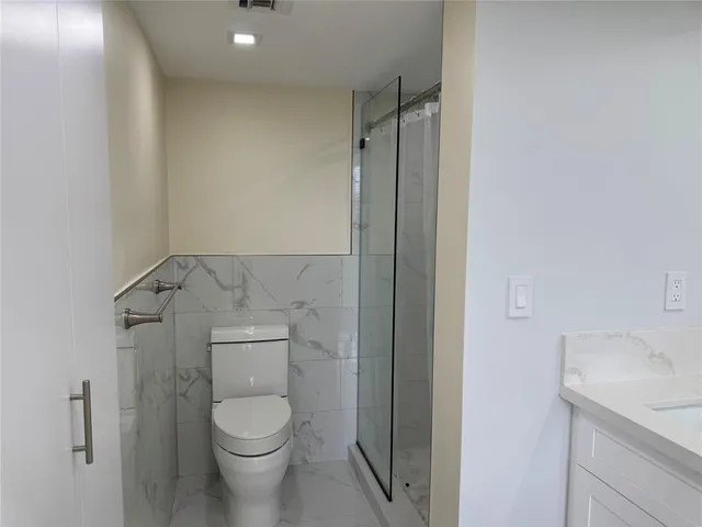 a close up view of a closet