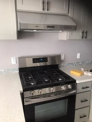 a close view of stove