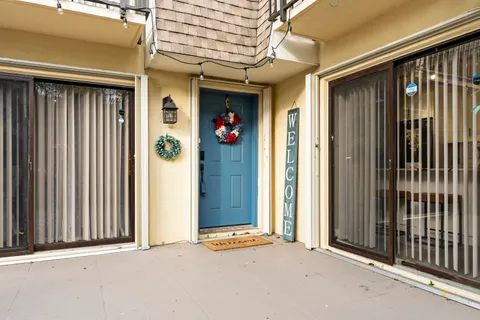 a view of a front door of house