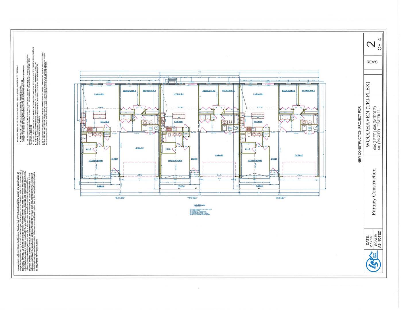 608 Patterson Drive, Unit 2 Fisher, IL 61843 - Photo 2 of 2 a picture of a floor plan