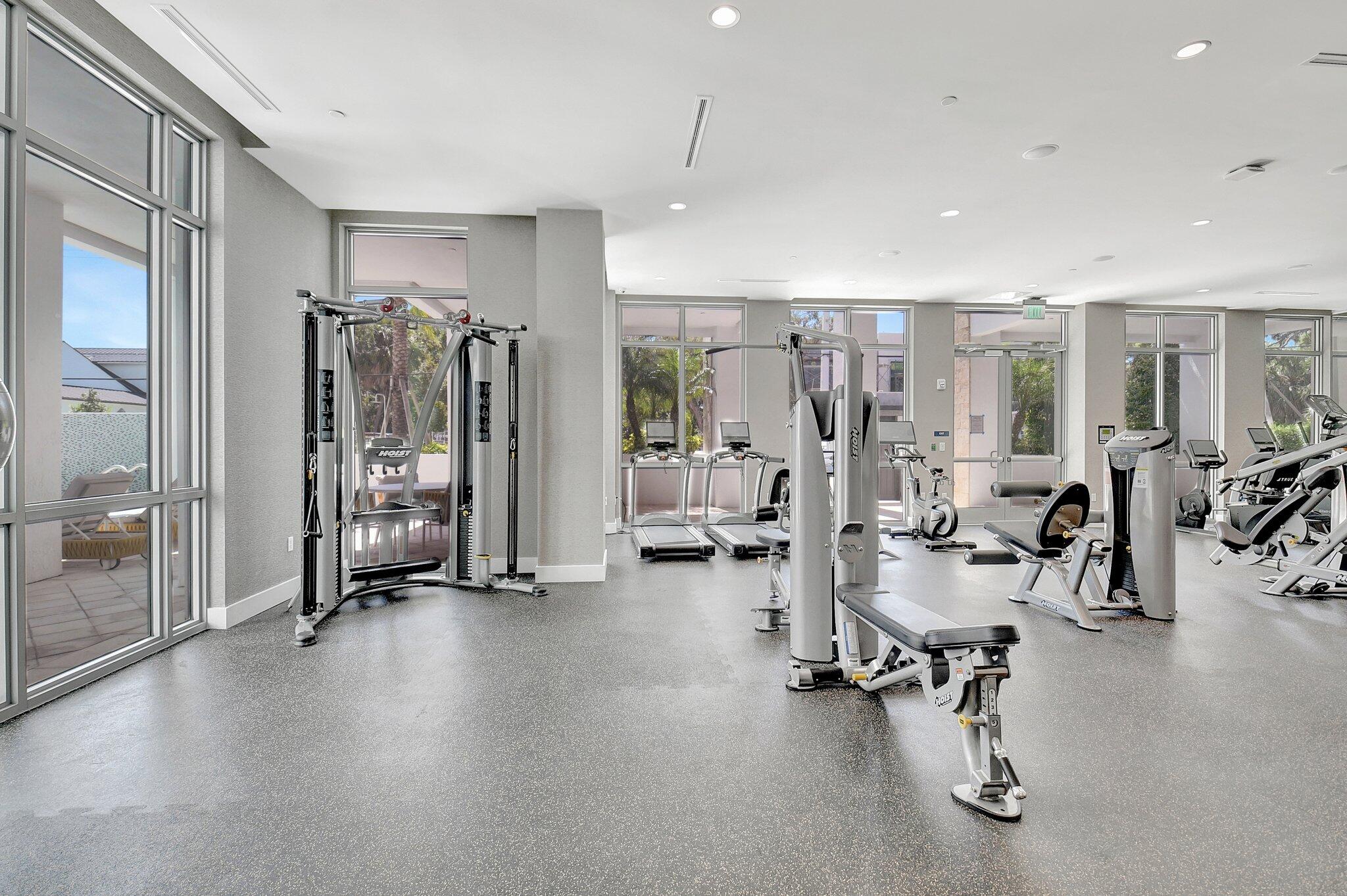 475 East Royal Palm Road, Unit PH 906 Boca Raton, FL 33432 - Photo 36 of 44 a view of a room with gym equipment