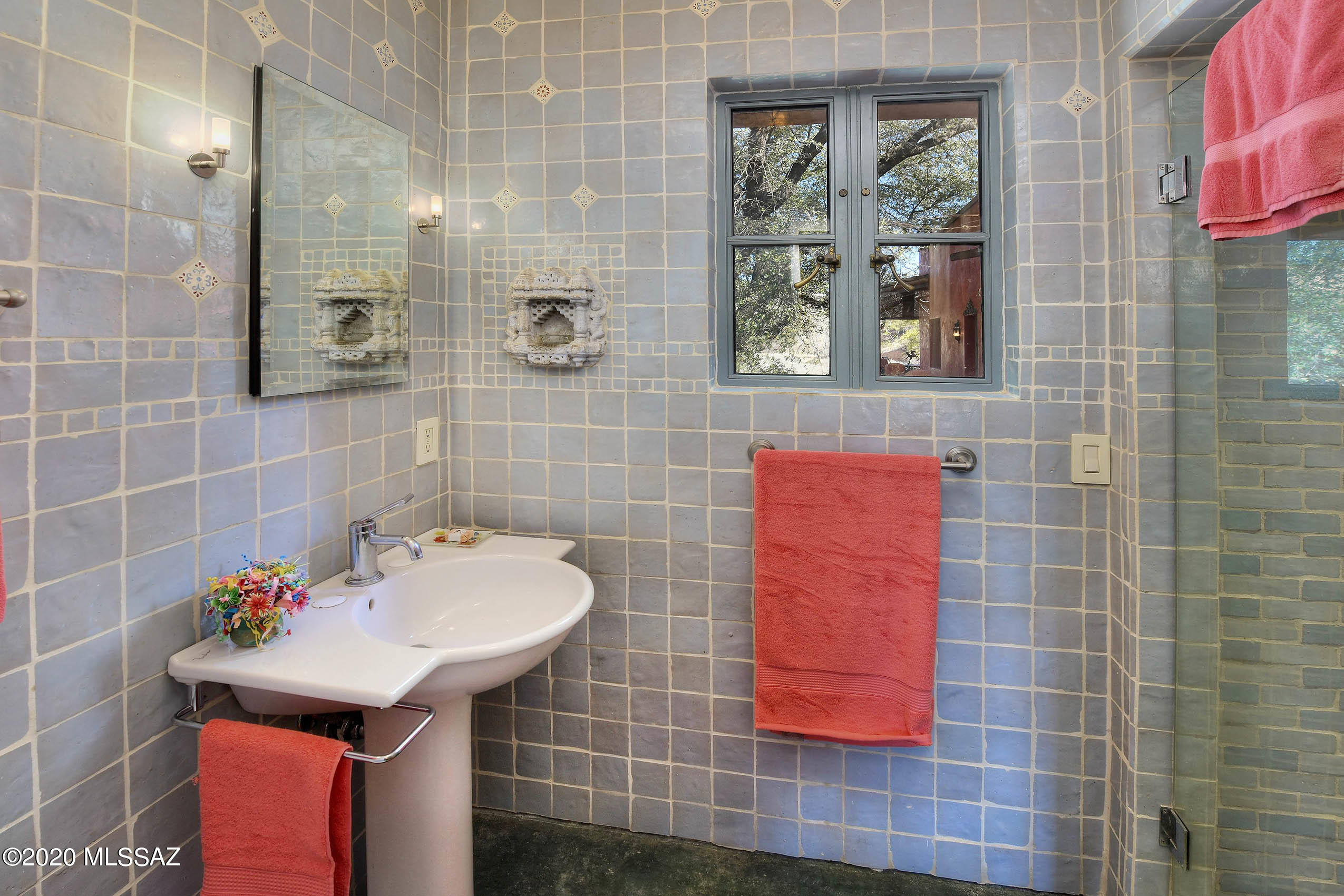 360 Harshaw Creek Road Patagonia, AZ 85624 - Photo 35 of 50 a bathroom with a sink toilet and shower