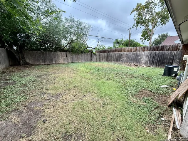 a backyard of a house