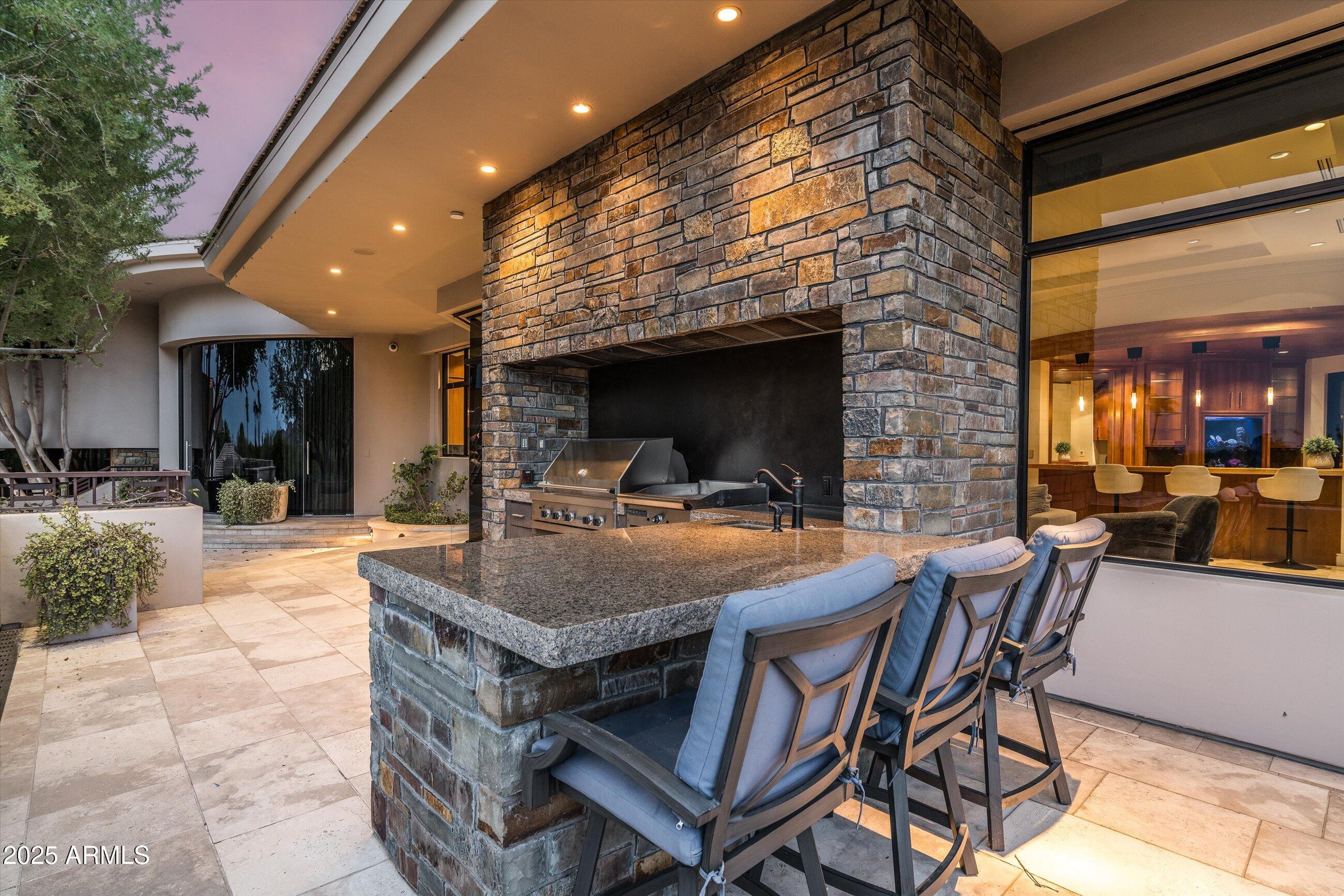 7451 North Las Brisas Lane Paradise Valley, AZ 85253 - Photo 46 of 78 Upper Terrace - BBQ Area
