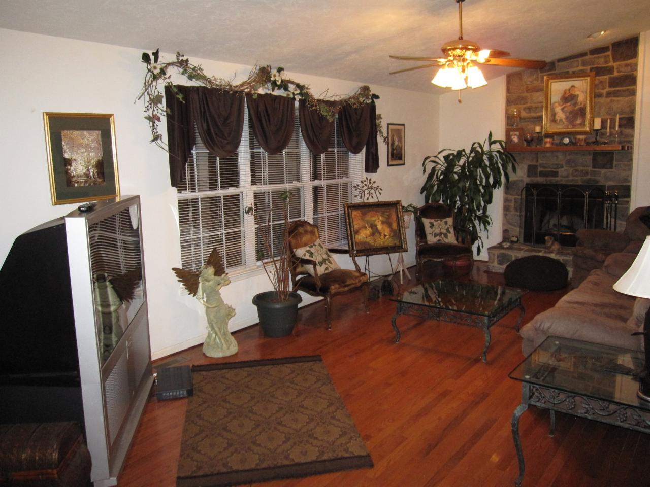 2169 Deep Woods Road Hardy, VA 24101 - Photo 4 of 37 a view of a livingroom with furniture and a ceiling fan