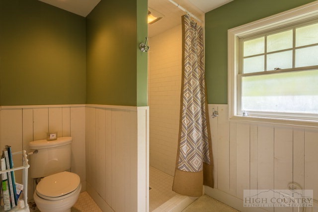 1115 Deck Hill Road Boone, NC 28607 - Photo 10 of 35 a bathroom with a toilet and a shower