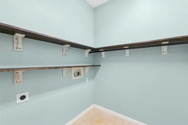 a close view of a sink in the shelf