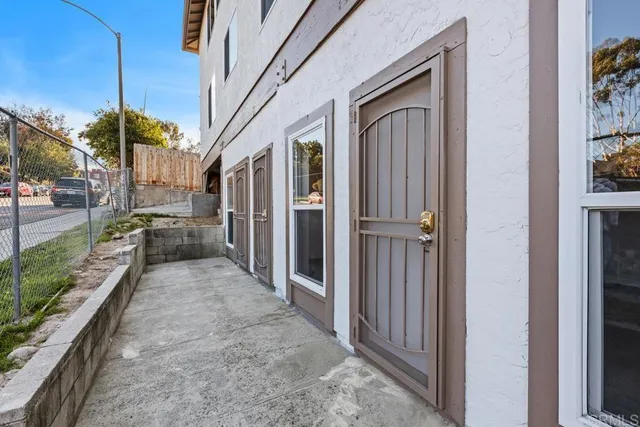 a view of a house with a porch
