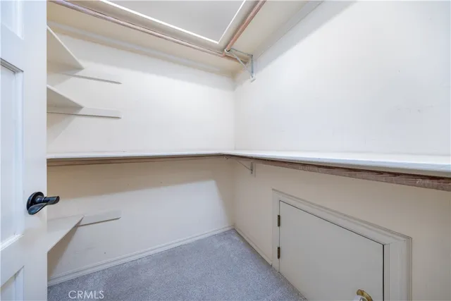 a close view of closet