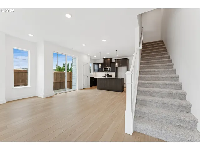 a view interior of a house and kitchen view