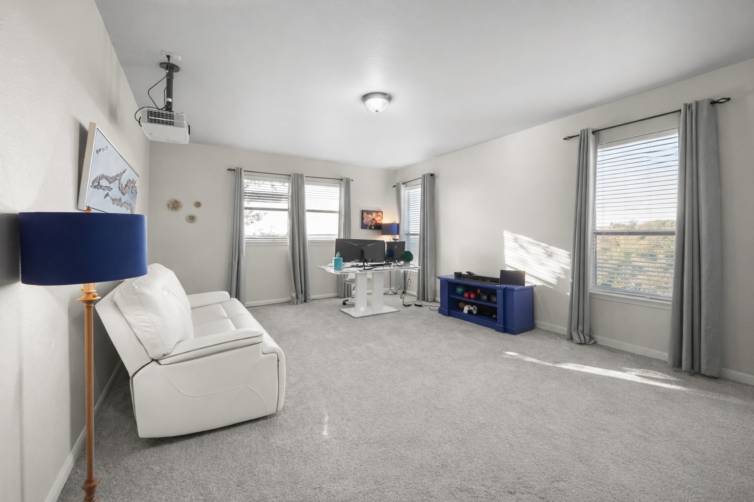 22112 Rock Wren Road Spicewood, TX 78669 - Photo 27 of 40 Living area featuring carpet and baseboards