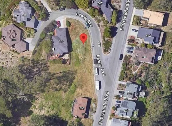 an aerial view of residential house with outdoor space