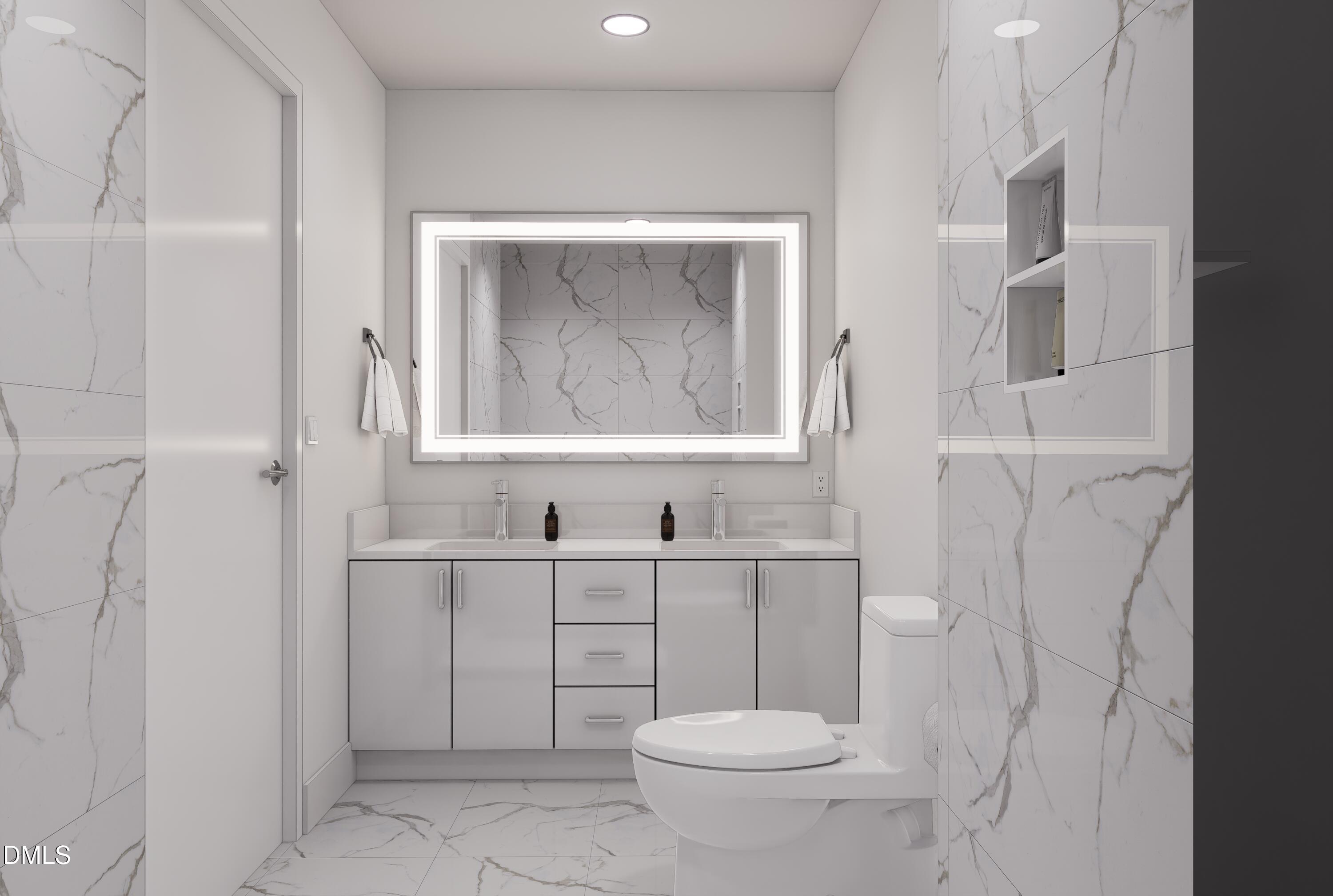 709 East Lenoir Street, Unit 206 Raleigh, NC 27601 - Photo 13 of 23 Bathroom Vanity - White Cabinets
