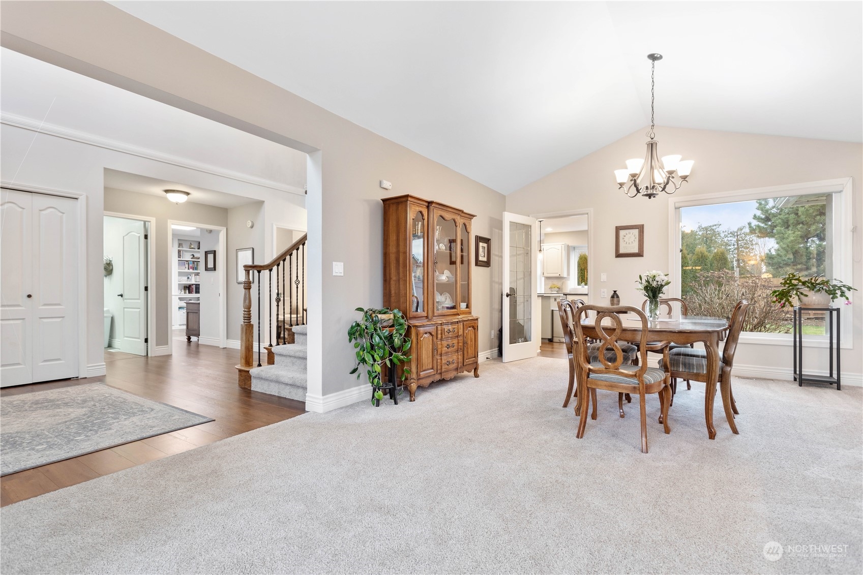 212 Springview Drive Lynden, WA 98264 - Photo 13 of 40 a view of a dining room with furniture window and outside view
