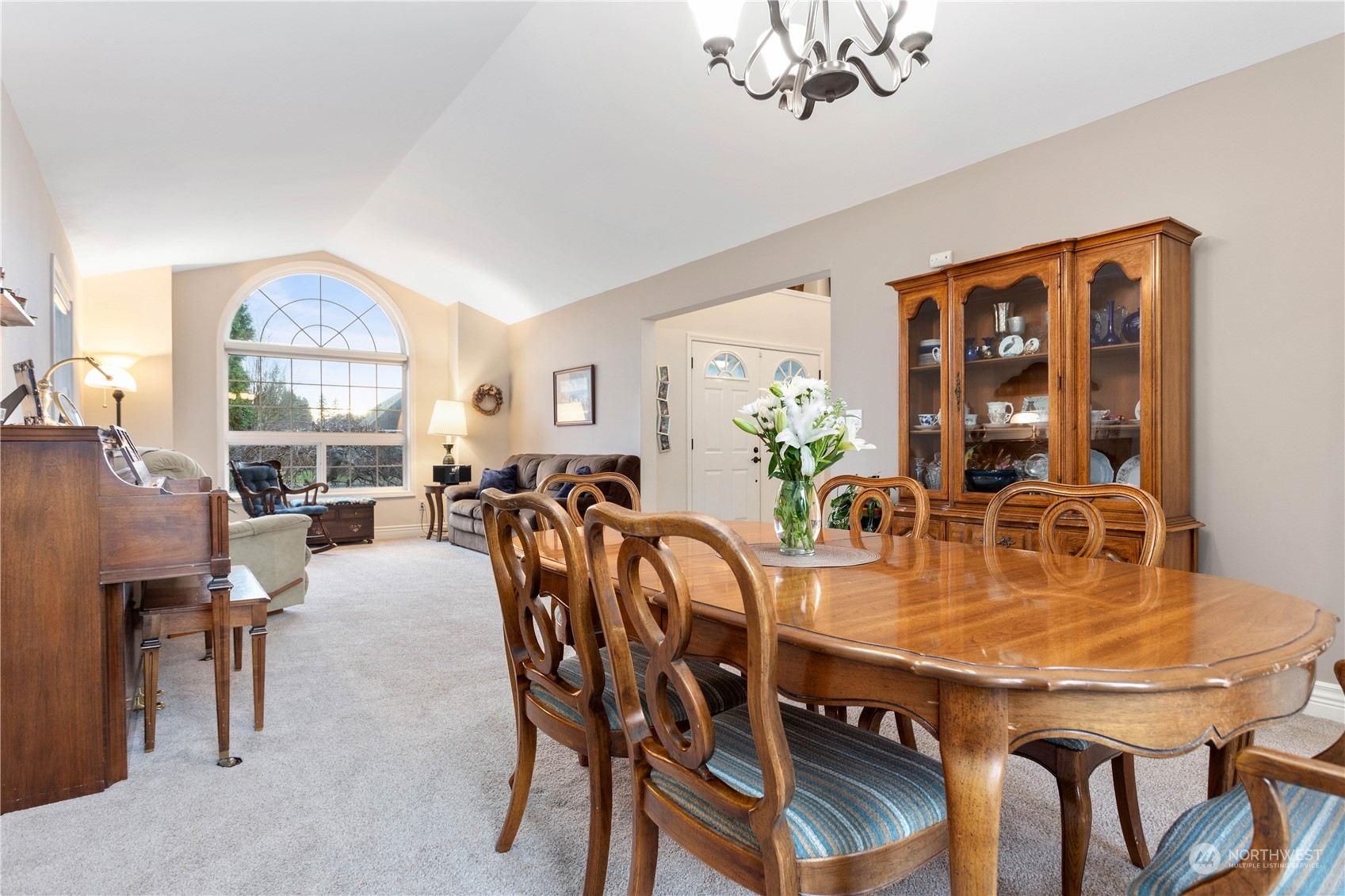 212 Springview Drive Lynden, WA 98264 - Photo 15 of 40 a view of a dining room with furniture window and outside view