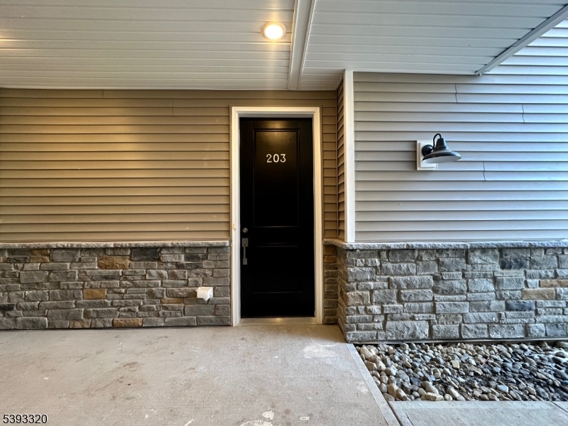 a view of front door of house