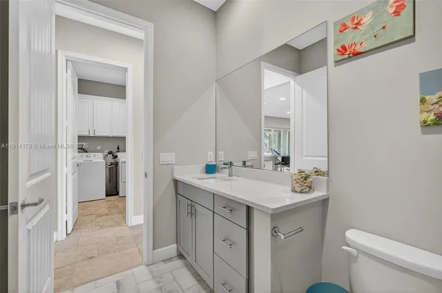 a view of park with trees