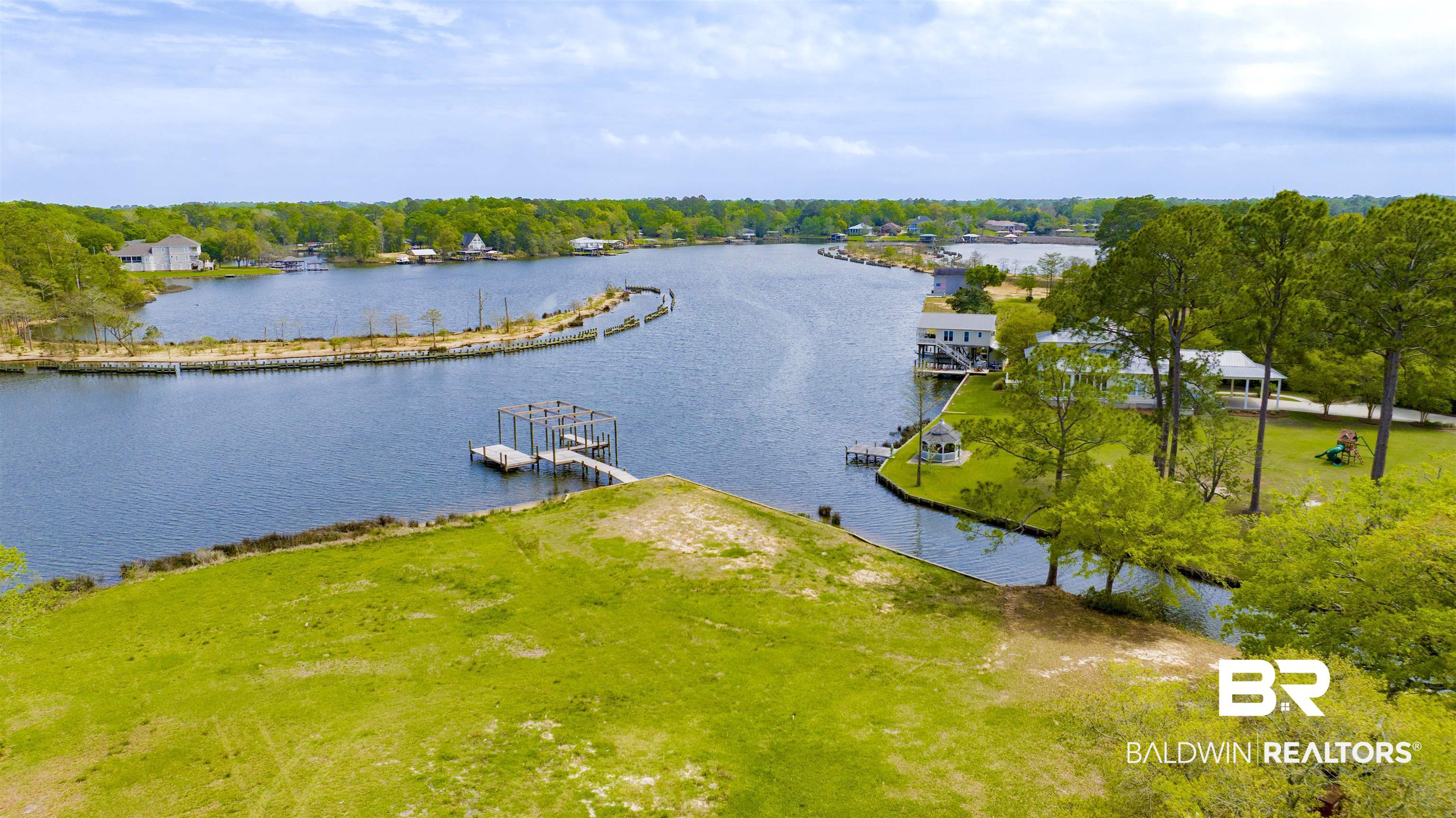 0 South Windsor Road South Theodore, AL 36582 - Photo 9 of 22 Bird's eye view of a nearby body of water