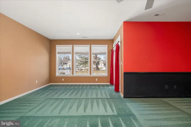 a view of an empty room