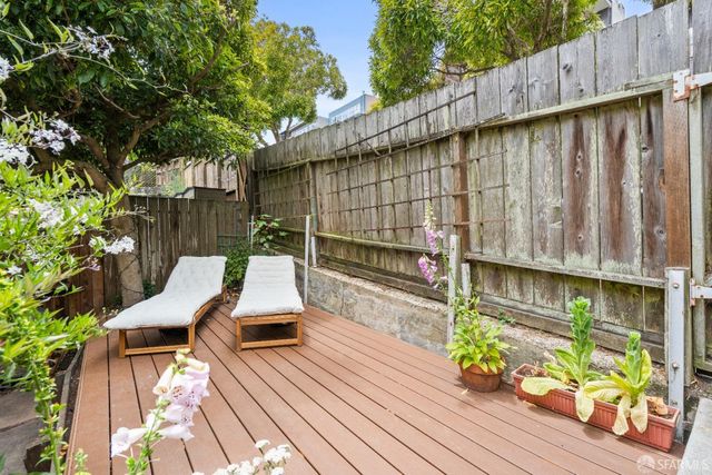 a view of outdoor space with seating space