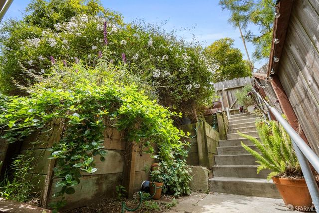 a view of a pathway of a building