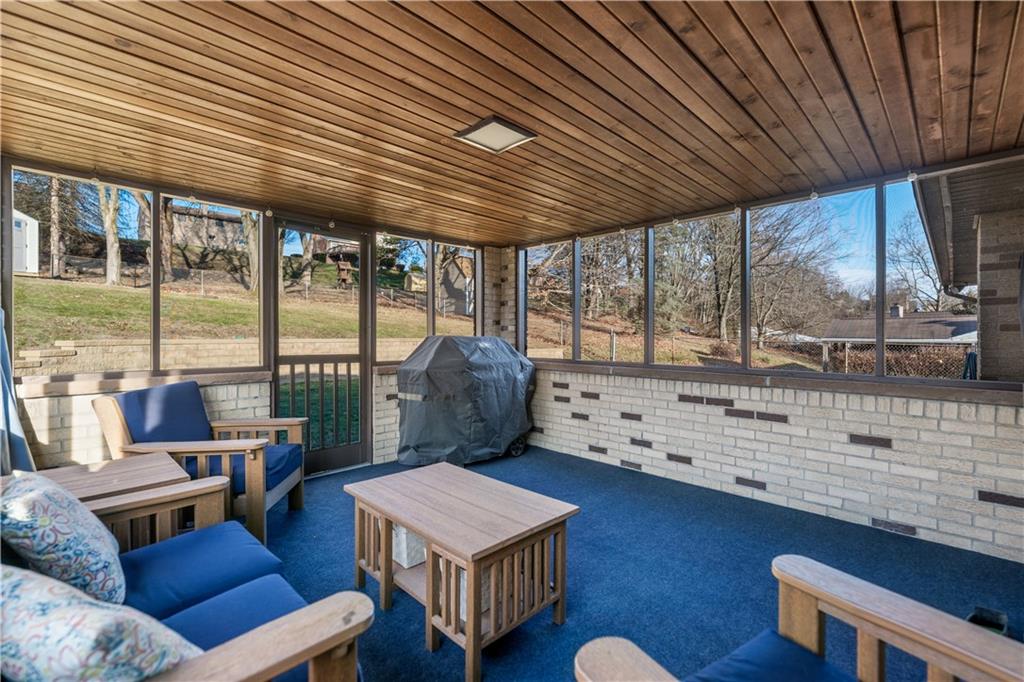 27 Farmcrest Drive Cecil, PA 15321 - Photo 27 of 34 The screened-in sun room is great for taking the party outside...