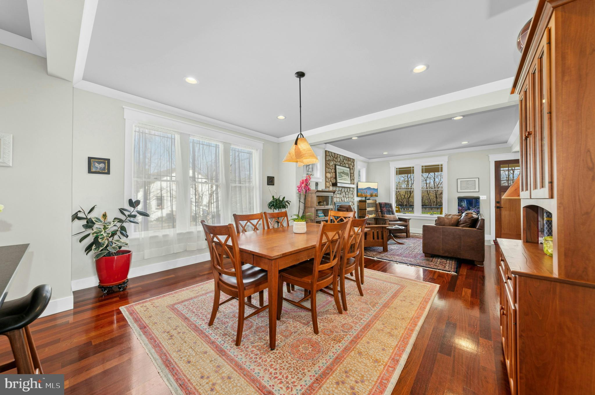 1235 River Road Upper Black Eddy, PA 18972 - Photo 13 of 41 a dining room with furniture window and wooden floor