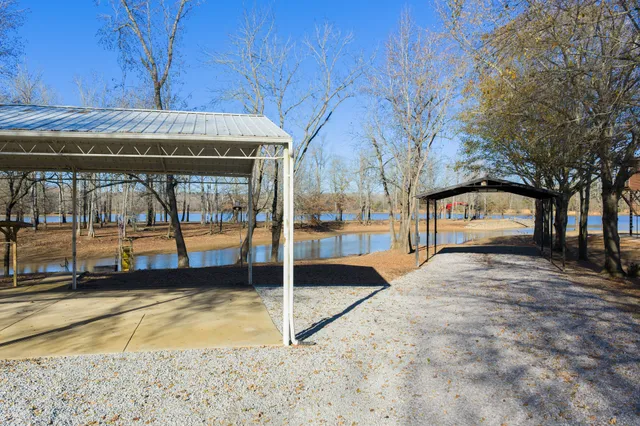 a view of a building with a park