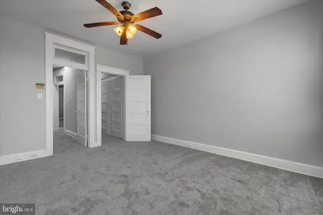 a view of an empty room