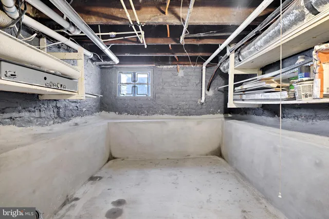 a view of storage and utility room