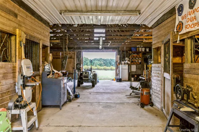 a view of a porch with furniture