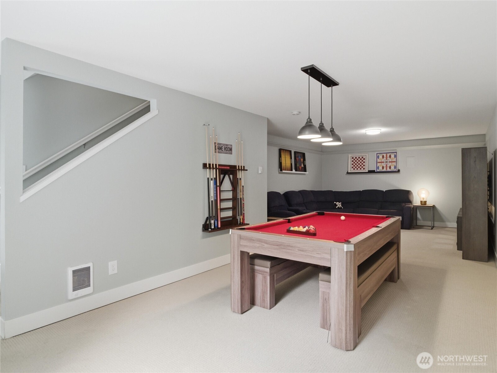 269 Compass Street Pacific Beach, WA 98571 - Photo 23 of 38 a room with furniture and pool table