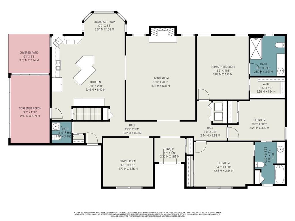 3 Glen Eagle Way Perinton, NY 14450 - Photo 43 of 43 Floorplan excluding oversize garage with 18' overh