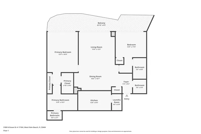 $1,729,000 | 3100 North Ocean Drive, Unit H1710, Singer Island, FL 33404
