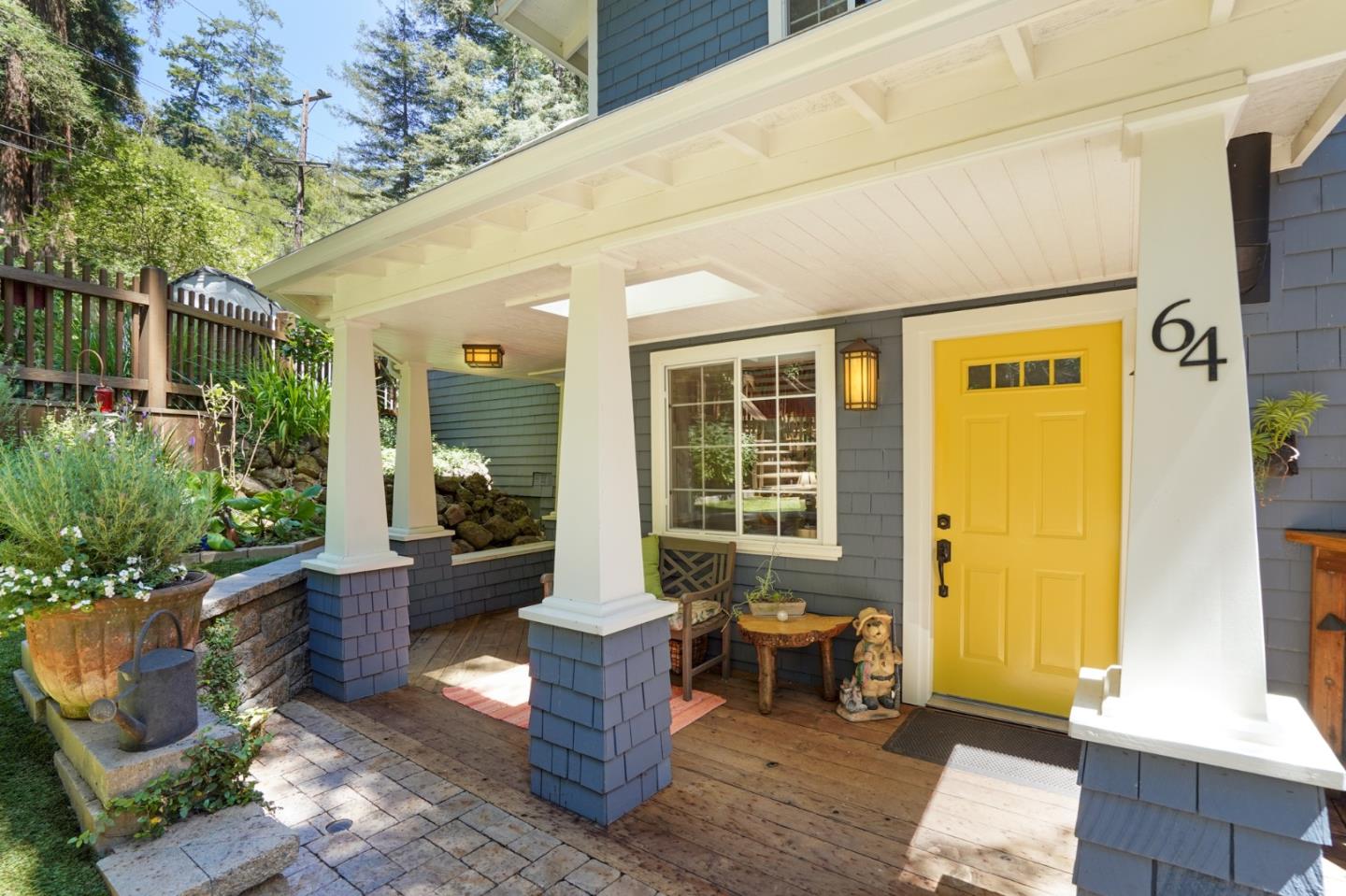 64 Pope Road La Honda, CA 94020 - Photo 2 of 32 a view of a house with outdoor seating space