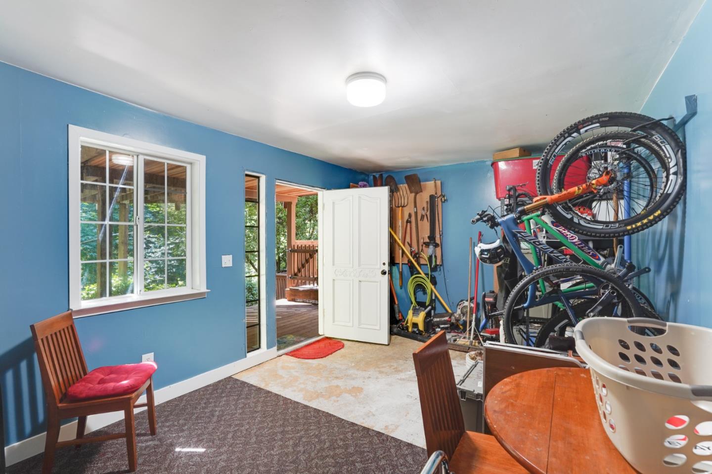 64 Pope Road La Honda, CA 94020 - Photo 30 of 32 a view of a room with gym equipment