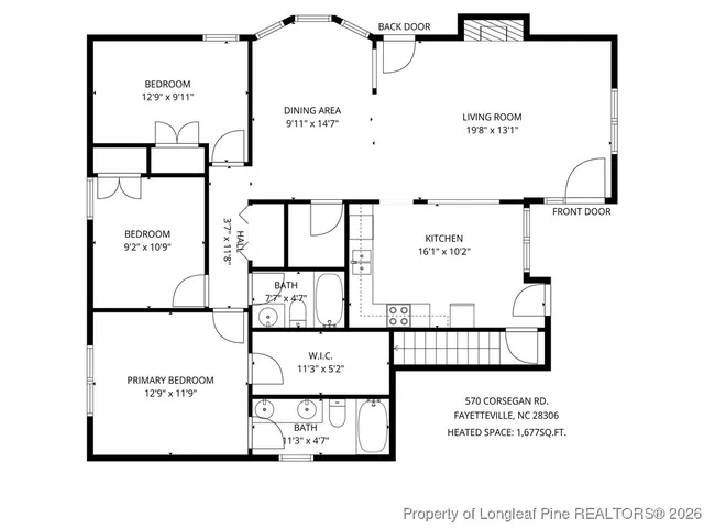 $315,000 | 570 Corsegan Road, Fayetteville, NC 28306