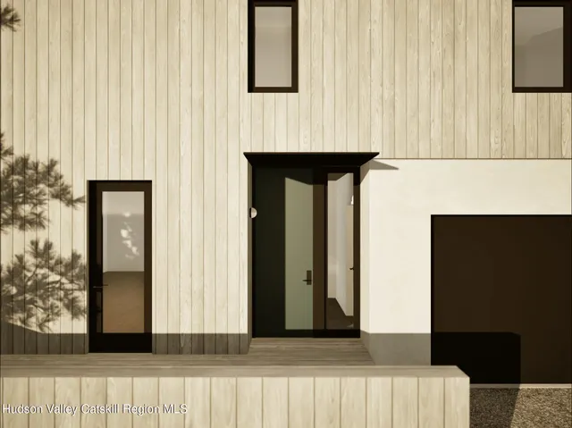 a view of backyard of house