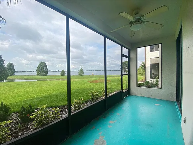 a view of an ocean from a balcony